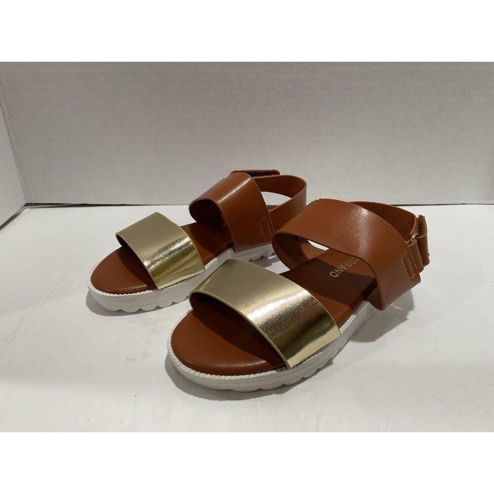 Lucky Brand Toddler Sandal Size 10 M Metallic & Brown NWT